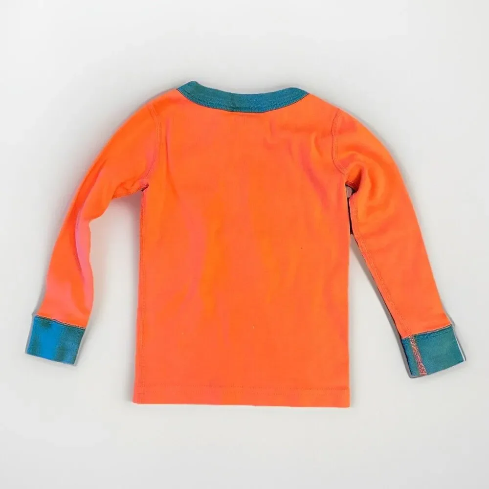 Hanna Andersson Glow-In-The-Dark Halloween Pajama Top Organic Cotton Size 3T
